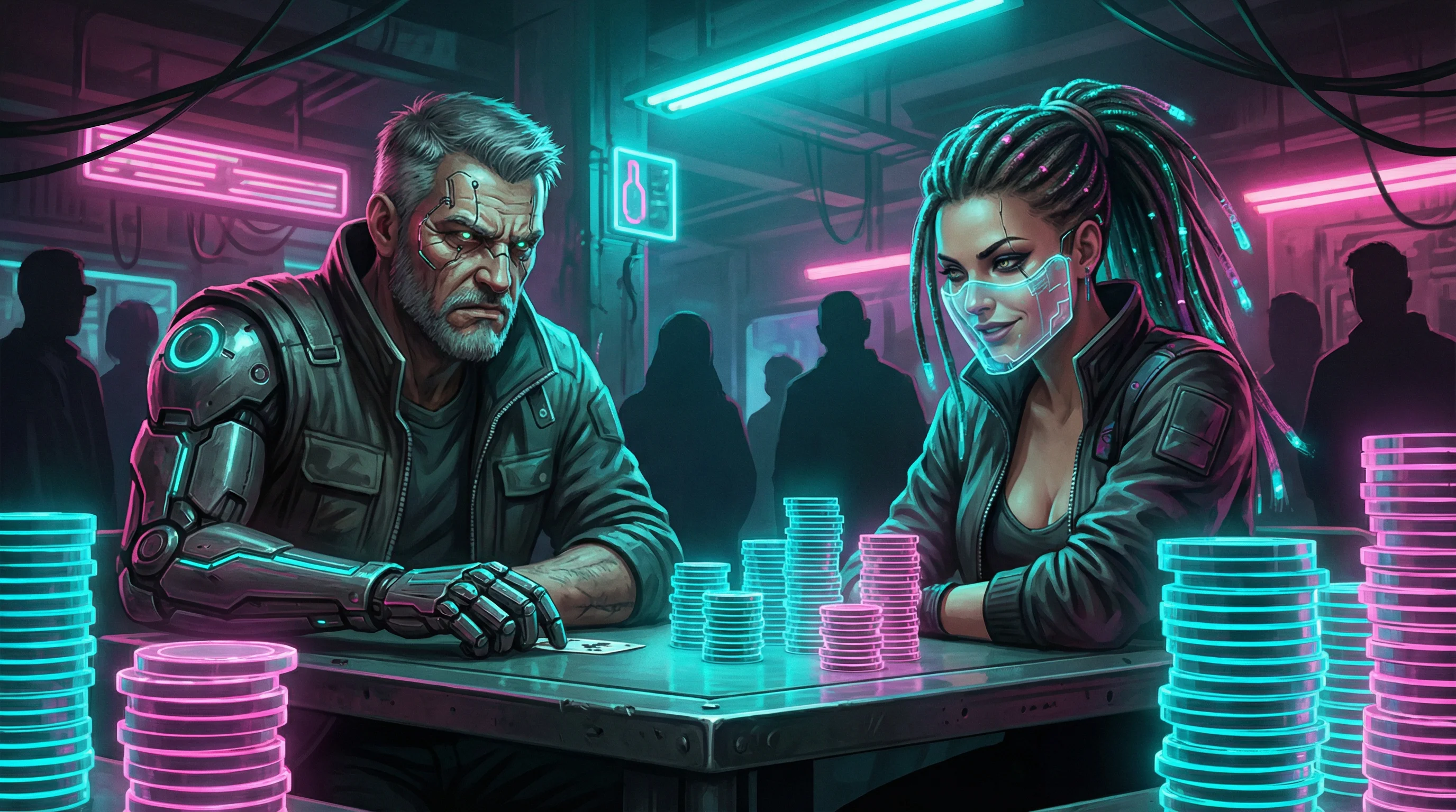 植入了高级算力芯片的义体手